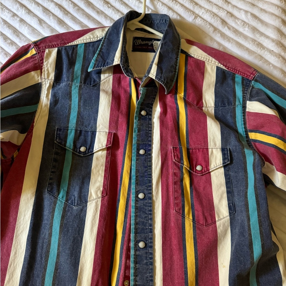 Wrangler Blue Denim Shirt